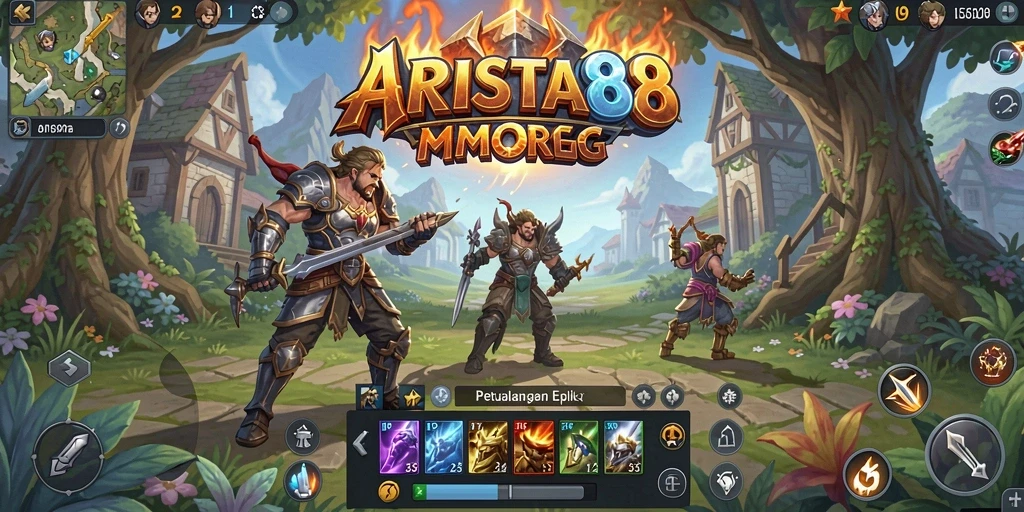 Tampilan gameplay <strong>ARISTA88</strong> yang menakjubkan dalam dunia MMORPG.