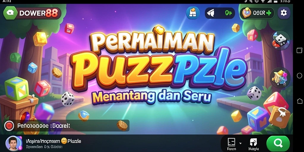 Screenshot DOWER88 menunjukkan gameplay Puzzle yang seru dan menantang.