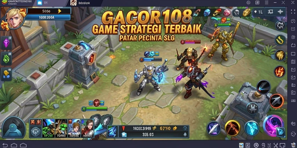 Tampilan gameplay GACOR108 yang mendebarkan dan penuh strategi.