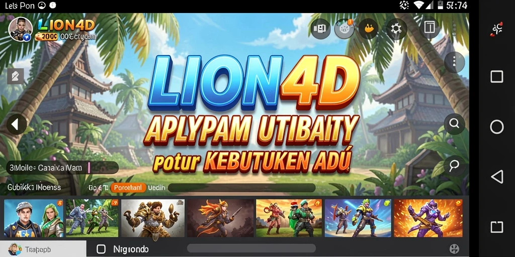 Tampilan aplikasi LION4D dengan fitur pemantauan yang sederhana.