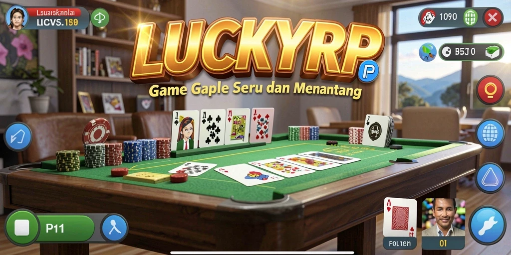 Tampilan gameplay seru dalam LUCKYRP yang memukau.