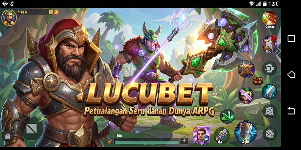 Tampilan gameplay LUCUBET yang menantang dan mendebarkan.