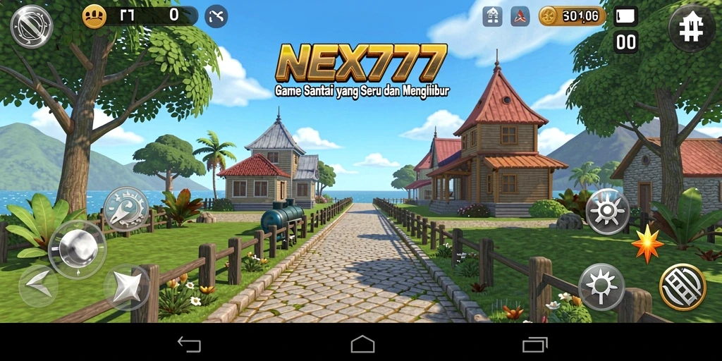 Tampilan gameplay NEX777 yang menyenangkan dan penuh warna.
