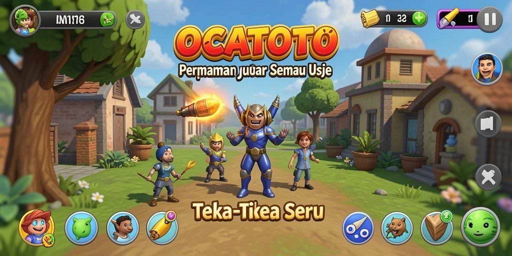 Screenshot gameplay OCATOTO menampilkan tantangan Puzzle yang menarik.