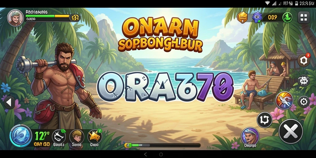 Tangkapan layar gameplay ORA78 yang seru dan penuh warna.