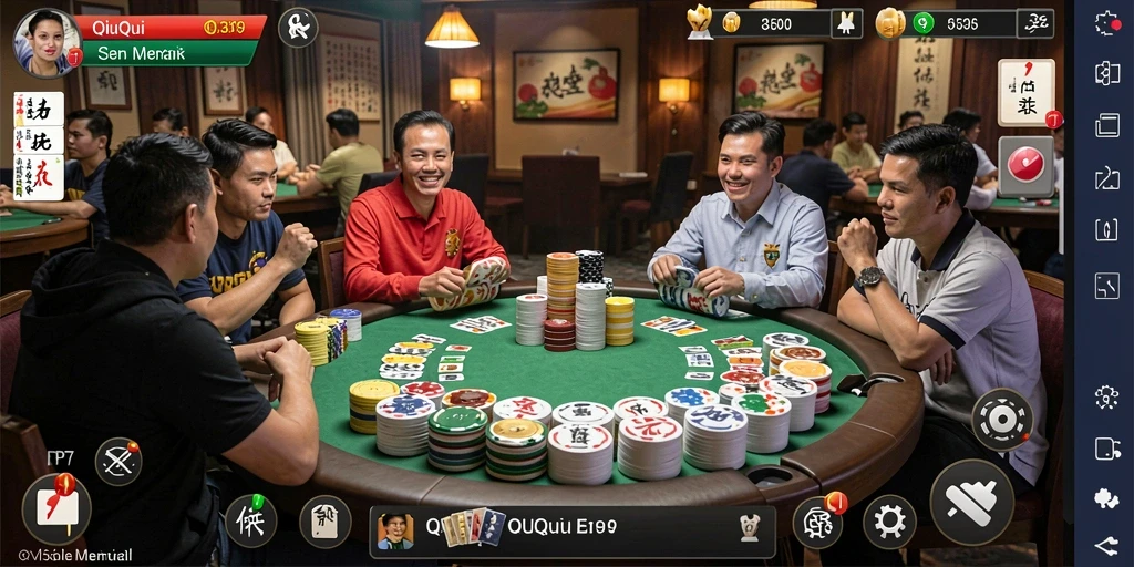 Tampilan menarik dari gameplay QiuQiu PP7 yang seru.