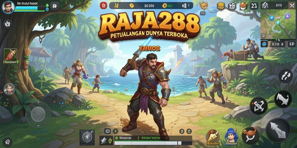 Tangkapan layar RAJA288 menampilkan aksi mendebarkan di dunia terbuka.