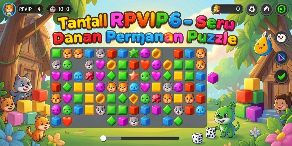 Screenshot RPVIP6 menampilkan gameplay menarik dan menantang dalam Puzzle.