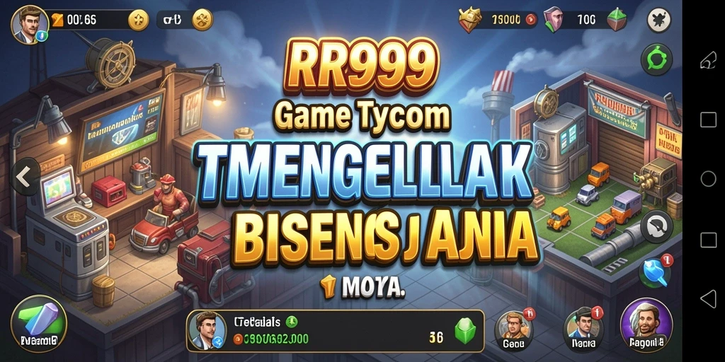Tampilan gameplay menampilkan keseruan mengelola bisnis Tycoon.