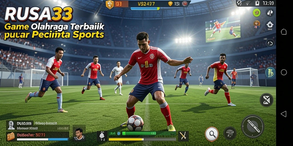 Tampilan gameplay RUSA33 yang seru dalam aksi olahraga.