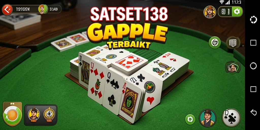 Screenshot gameplay SATSET138 yang menampilkan serunya bermain Gaple.