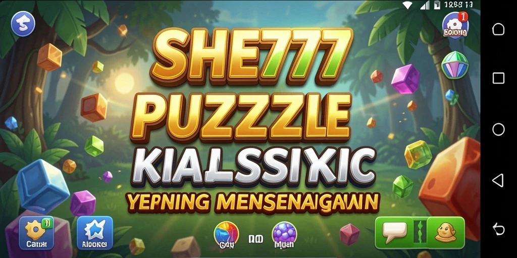 Tangkapan layar SHE777 menampilkan gameplay seru Match-3 yang memikat.
