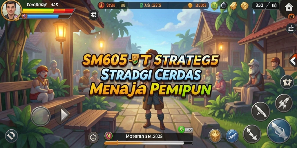 Tampilan gameplay strategis SM605 yang mengasyikkan dan menantang.