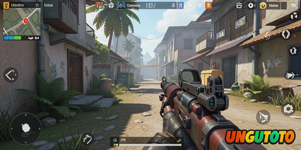 Screenshot menampilkan aksi mendebarkan dalam gameplay UNGUTOTO.