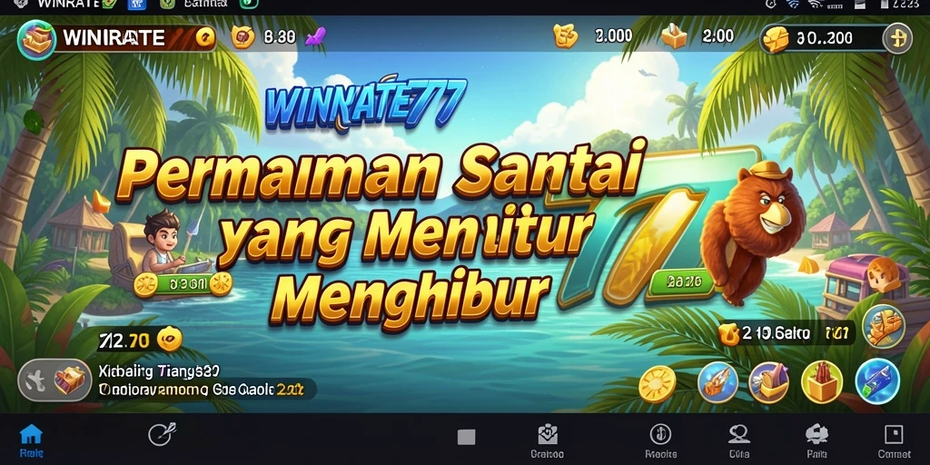 Tampilan gameplay menyenangkan dan menarik dari WINRATE777.